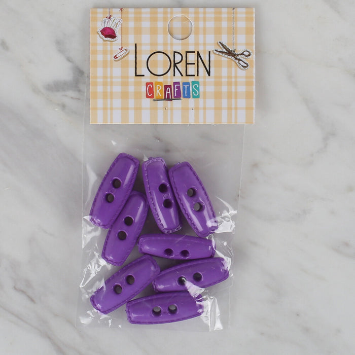 Loren Crafts mor 8'li çoban düğmesi - 90