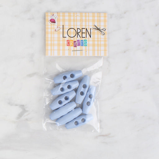 Loren Crafts 8'li mavi çoban düğme - 106
