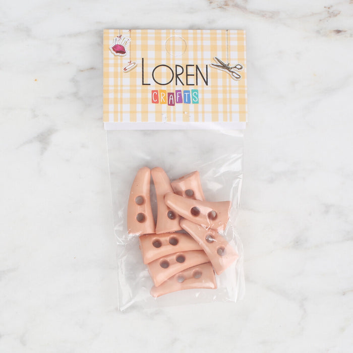 Loren Crafts 8'li pudra çoban düğme - 136