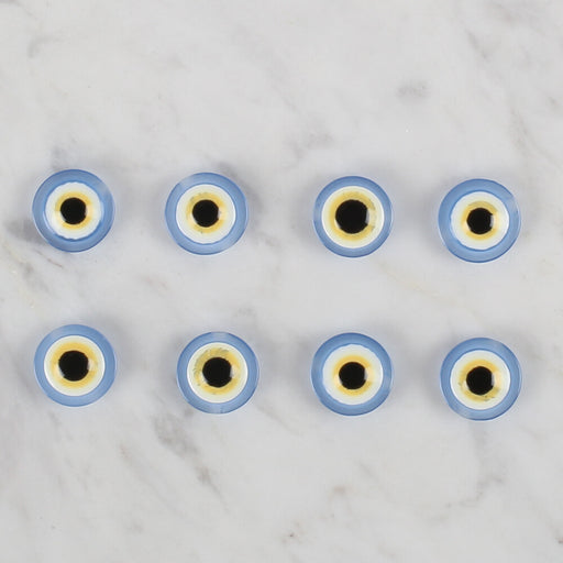 Loren Crafts mavi 8'li nazar boncuğu düğme - 160