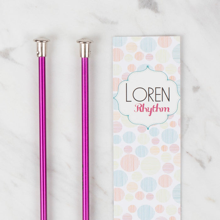 Loren Rythm 4mm Mor Renkli Metal Örgü Şişi