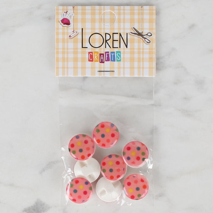 Loren Crafts 8'li Düğme - 711