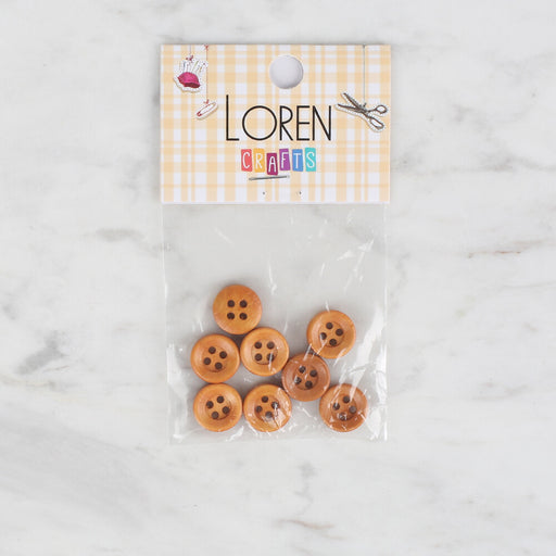 Loren Crafts 8'li Ahşap Düğme - 723