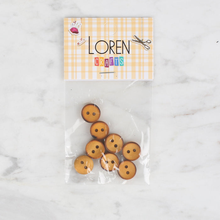 Loren Crafts 8'li Ahşap Düğme - 724