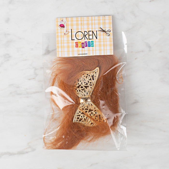 Loren Crafts Patik Süsü 1 Çift - Kahverengi