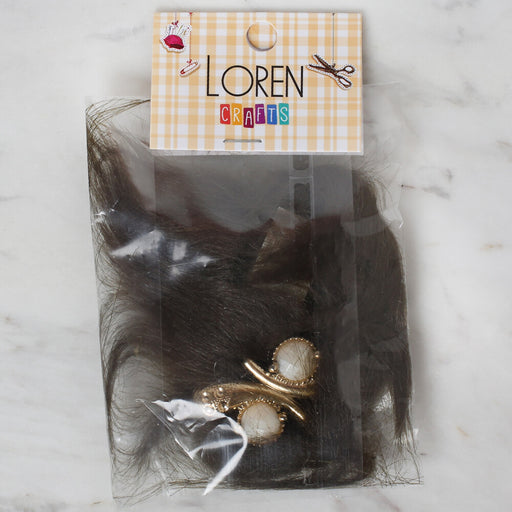 Loren Crafts Patik Süsü 1 Çift - Haki Yeşil