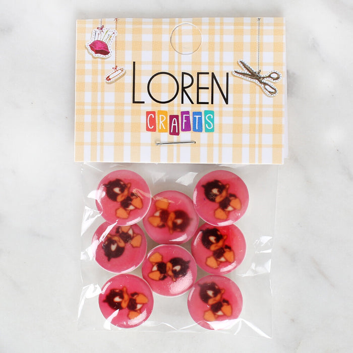 Loren Crafts 8'li Ördek Düğme - 1209