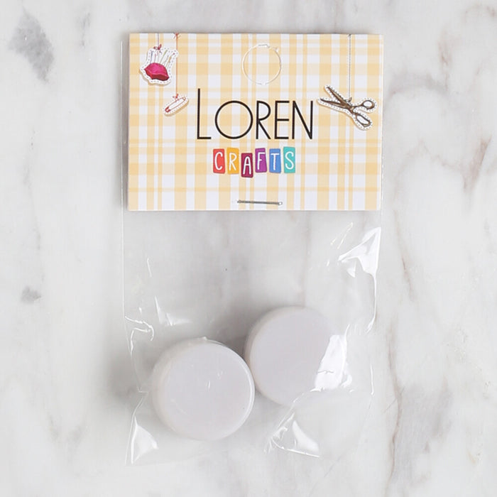 Loren Crafts 2'li 3.5 cm Beyaz Çıngırak
