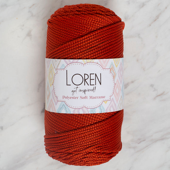 Loren Polyester Soft Macrame Tarçın El Örgü İpi - LM012