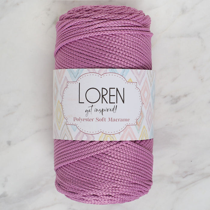 Loren Polyester Soft Macrame Gül Kurusu El Örgü İpi - LM021