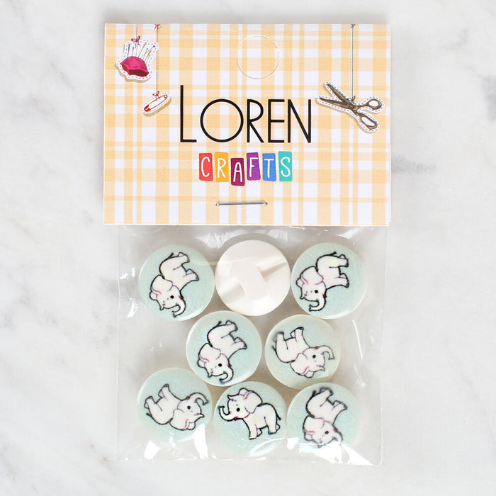 Loren Crafts 8'li Fil Düğme - 1046