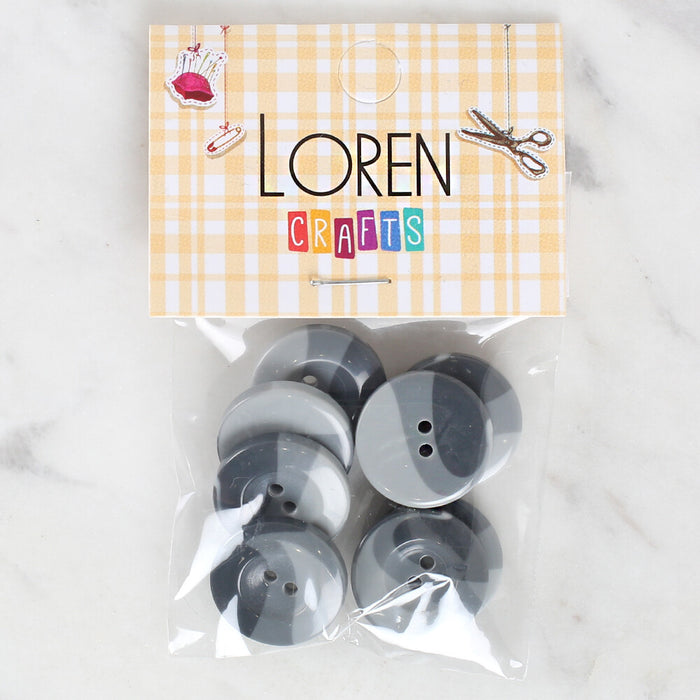 Loren Crafts 8'li Düğme Mavi - 1137