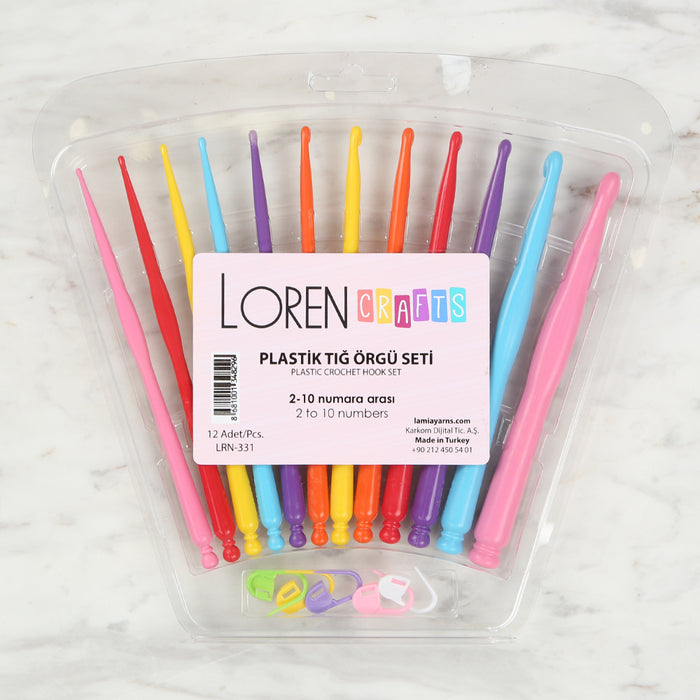 Loren Crafts 12'Lİ PLASTİK TIĞ SETİ LRN-331