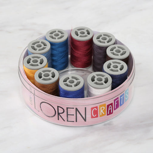 Loren Crafts Dikiş ipliği Seti Küçük 10 Renk LRN - 128