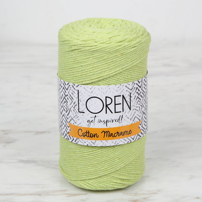 Loren Cotton Macrame Yeşil - R954