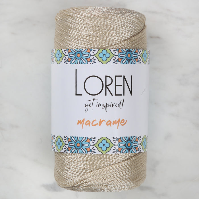 Loren Macrame Bej El Örgü İpi - RM 023