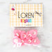 Loren Crafts 8'li Pembe Kalp Düğme - 3048