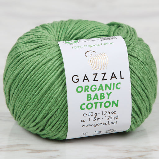 Gazzal Organic Baby Cotton Yeşil Bebek Yünü - 440