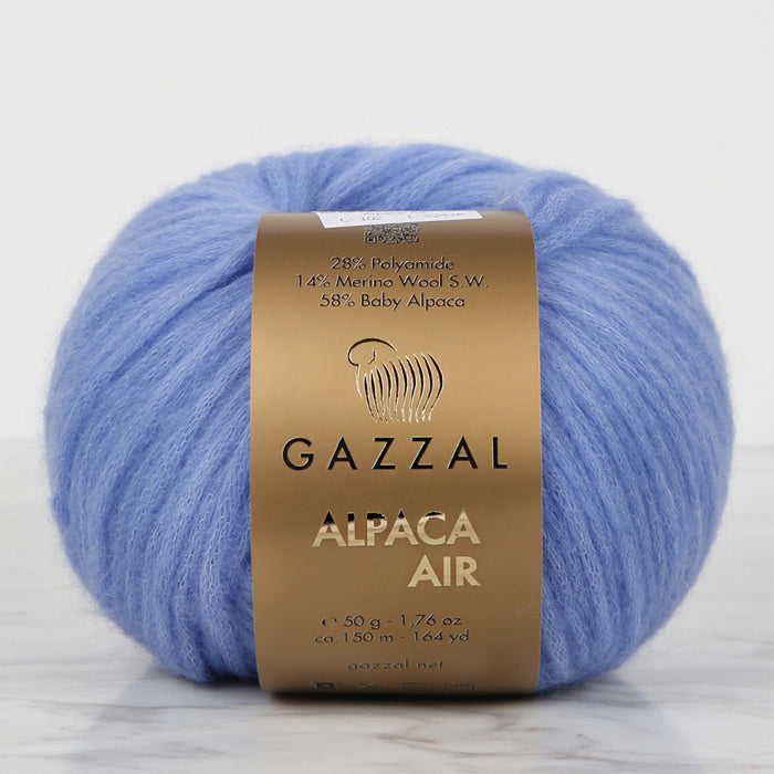 Gazzal Alpaca Air Mavi El Örgü İpi - C:102