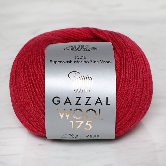 Gazzal Wool 175 50gr Kırmızı El Örgü İpi - 333