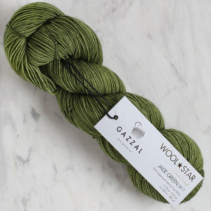 Gazzal Wool Star Yeşil El örgü İpi - 3817