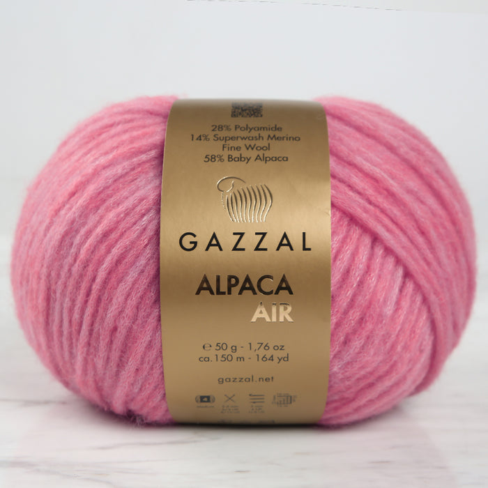 Gazzal Alpaca Air Pembe El Örgü İpi - C:86