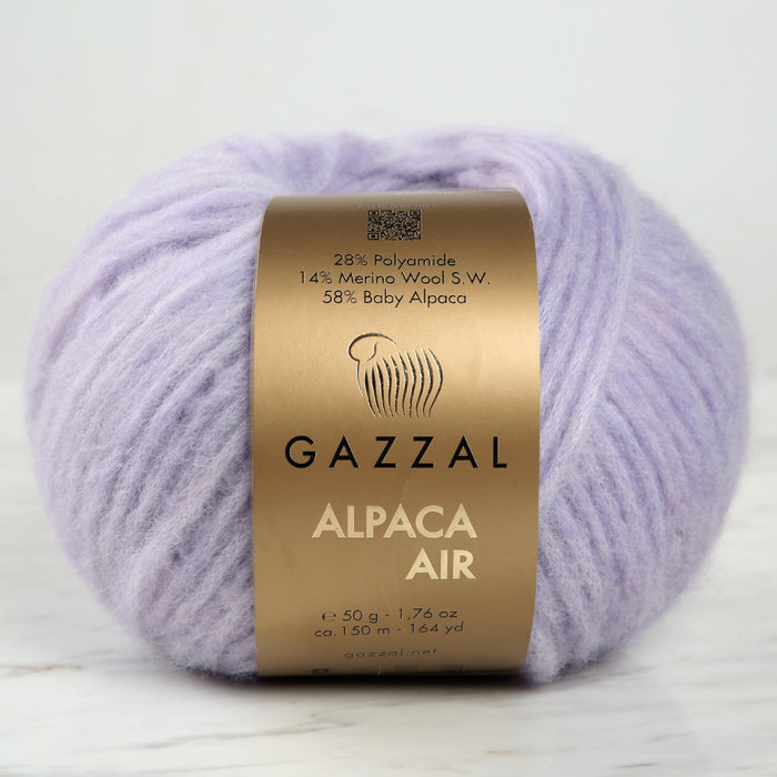 Gazzal Alpaca Air Lila El Örgü İpi - C:89