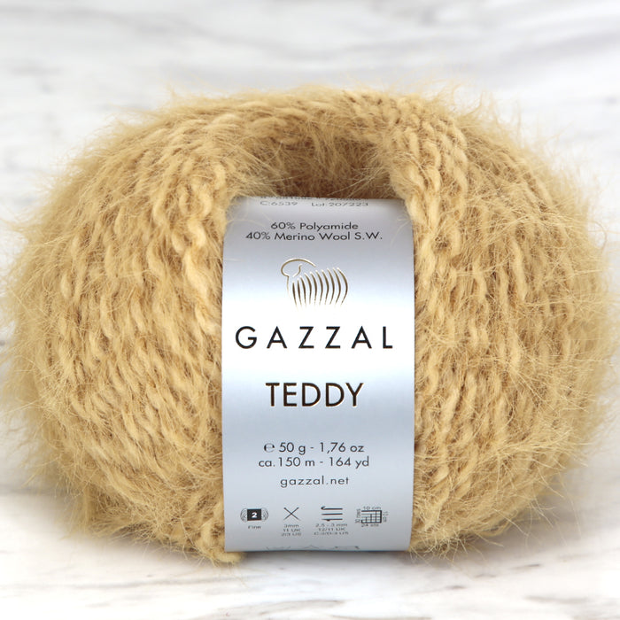 Gazzal Teddy Bej El Örgü İpi - 6539