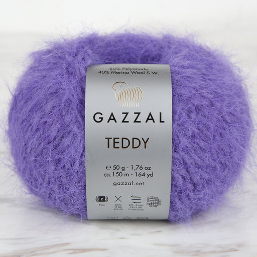 Gazzal Teddy Lila El Örgü İpi - 6550