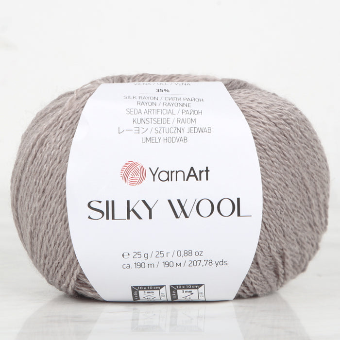 YarnArt SILKY WOOL Vizon El Örgü İpi - 342