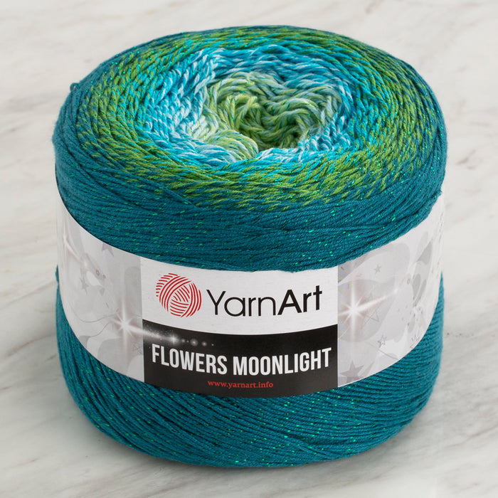 Yarnart Flowers Moonlight Simli Ebruli 260Gr El Örgü İpi - 3256