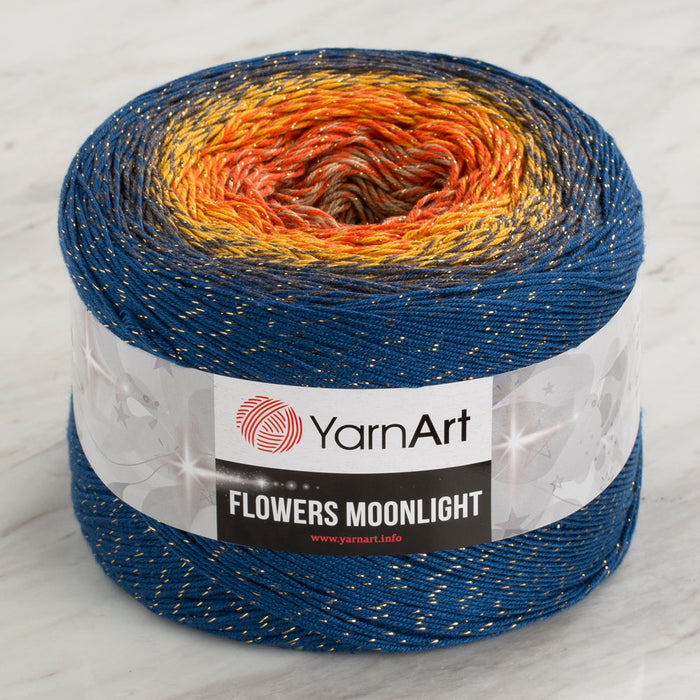 Yarnart Flowers Moonlight Simli Ebruli 260Gr El Örgü İpi - 3258