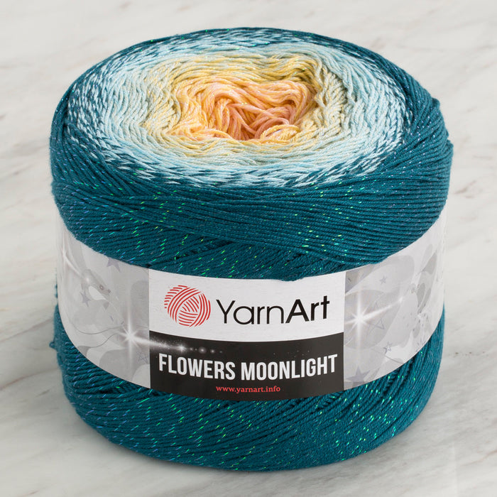 Yarnart Flowers Moonlight Simli Ebruli 260Gr El Örgü İpi - 3270