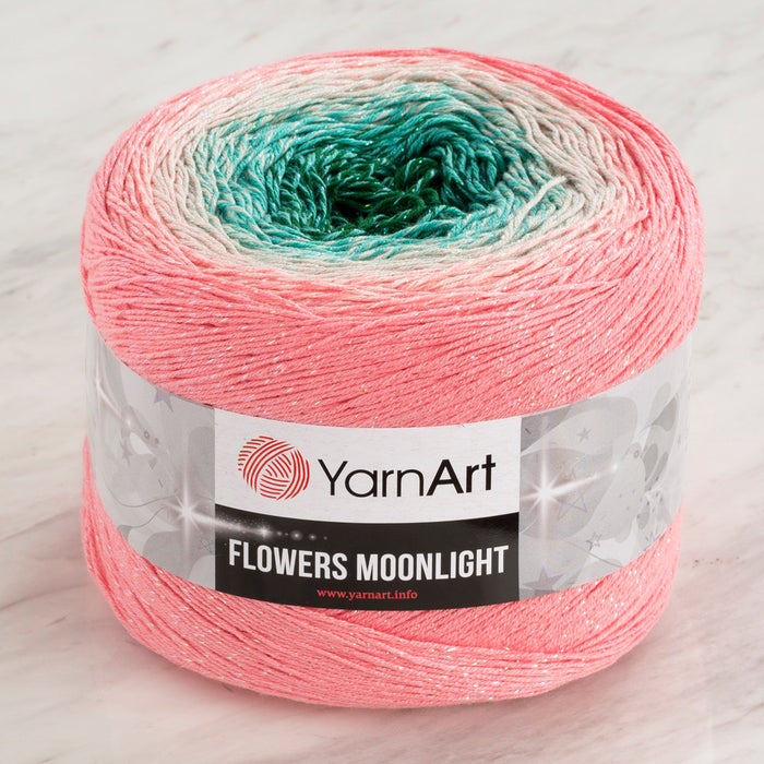 Yarnart Flowers Moonlight Simli Ebruli 260Gr El Örgü İpi - 3292