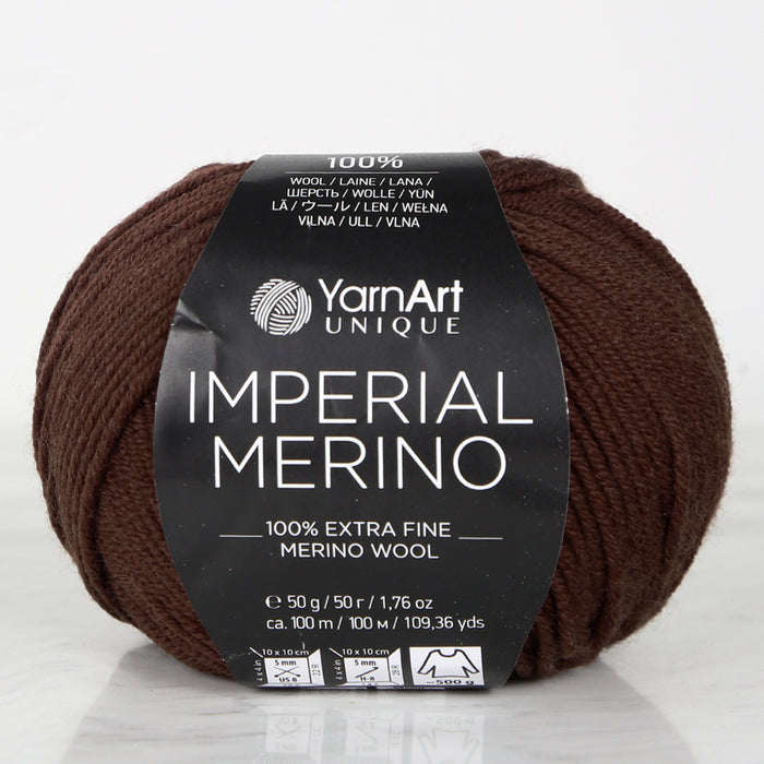 YarnArt IMPERIAL MERINO Kahverengi El Örgü İpi - 3311