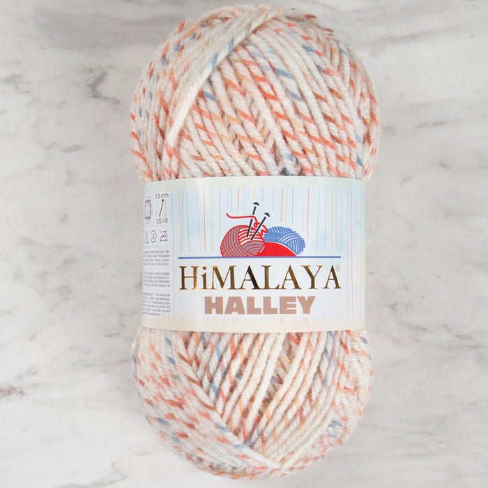 Himalaya Halley Krem Benekli El Örgü İpi - 78001