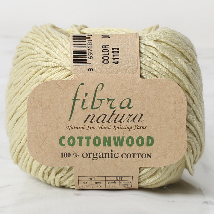 Fibra natura cottonwood açık sarı El Örgü İpi - 41103