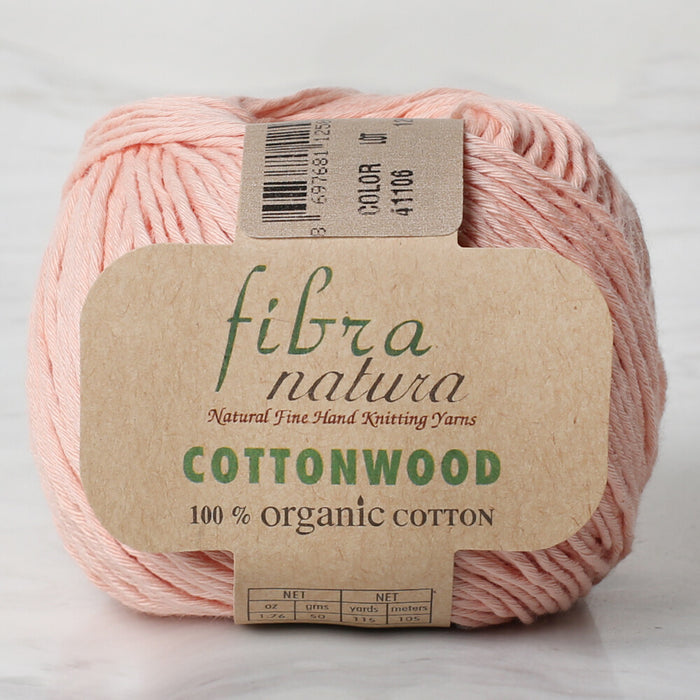 Fibra natura cottonwood açık somon El Örgü İpi - 41106