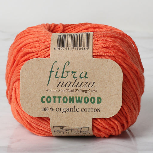 Fibra natura cottonwood turuncu El Örgü İpi - 41132