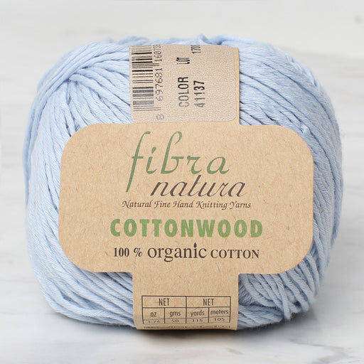 Fibra Natura Cottonwood Açık Mavi El Örgü İpi - 41137