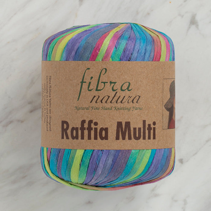 Fibra Natura Raffia Multi 35gr Ebruli Kağıt İp - 117-12