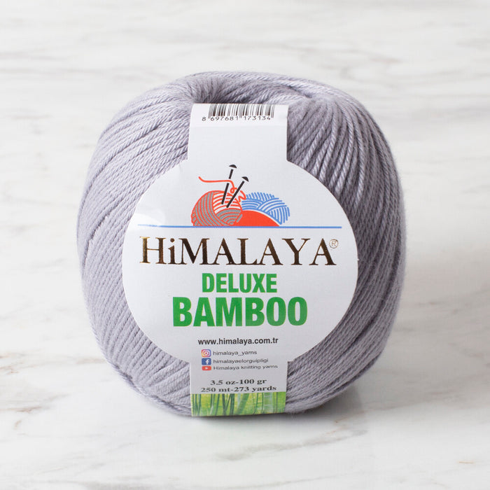 Himalaya Deluxe Bamboo Gri El Örgü İpi - 124-36