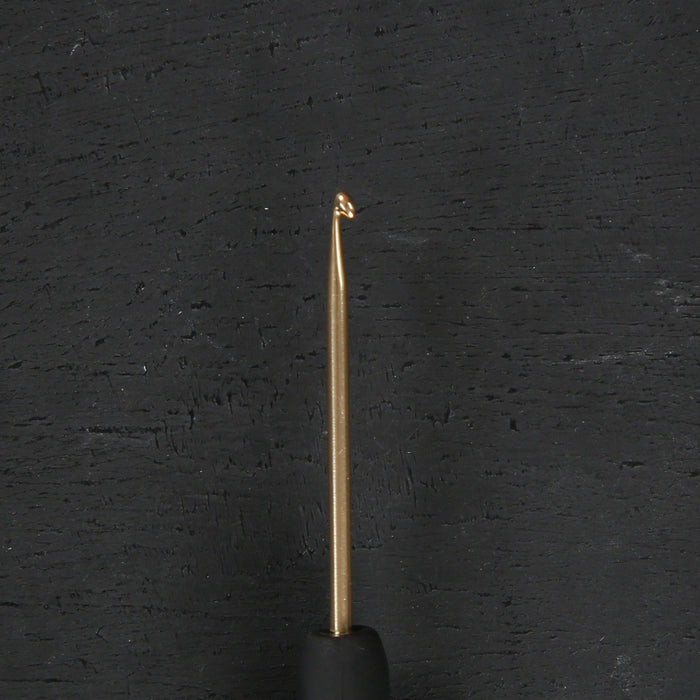 Knitpro Aluminum Gold 2mm Siyah Yumuşak Saplı Yün Tığ - 30801