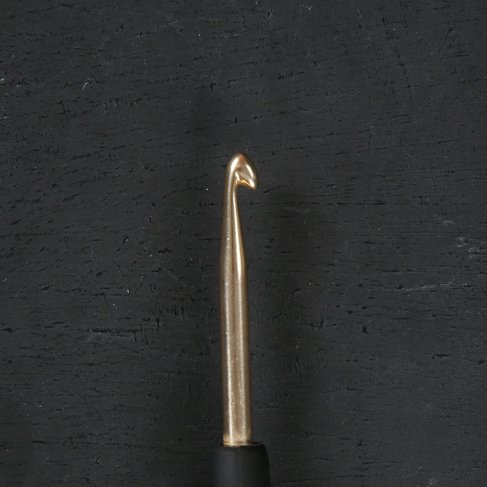 Knitpro Aluminum Gold 4mm Siyah Yumuşak Saplı Yün Tığ - 30805