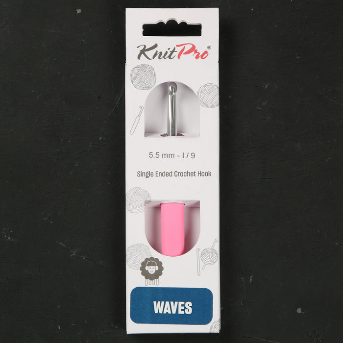 Knitpro Waves 5.5mm Pembe Yumuşak Saplı Yün Tığ - 30912