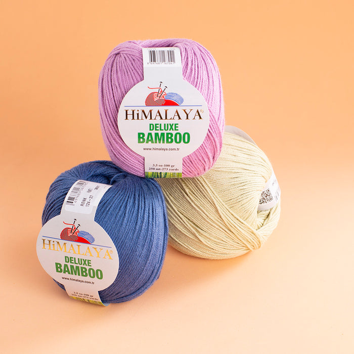 Himalaya Deluxe Bamboo Nar Çiçeği El Örgü İpi 124-09