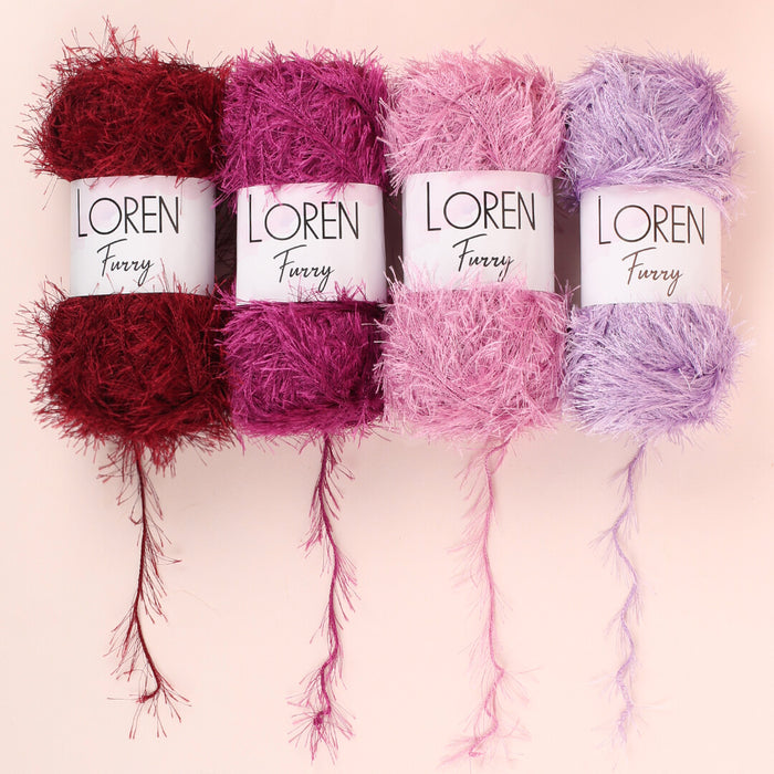 Loren Furry Krem El Örgü İpi - RF065