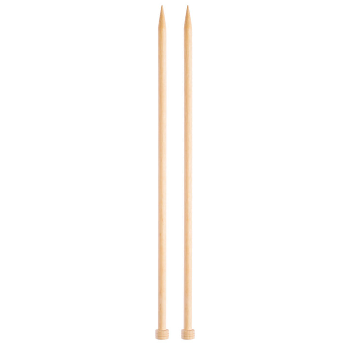 KnitPro Basix Birch Huş Ağacı 10mm 35cm Örgü Şişi - 35267