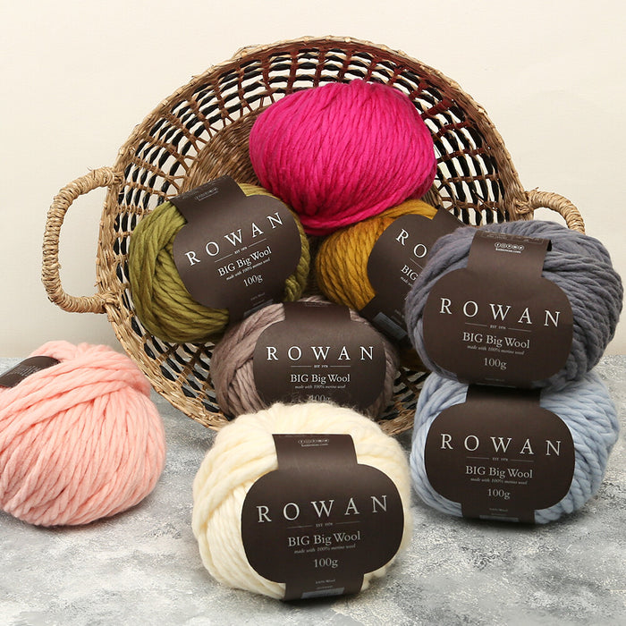 Rowan BIG Big Wool Yeşil El Örgü İpi - 00215