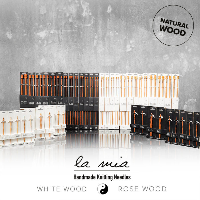 La Mia Whitewood 6 mm 15.5 cm Ahşap Yün Tığ